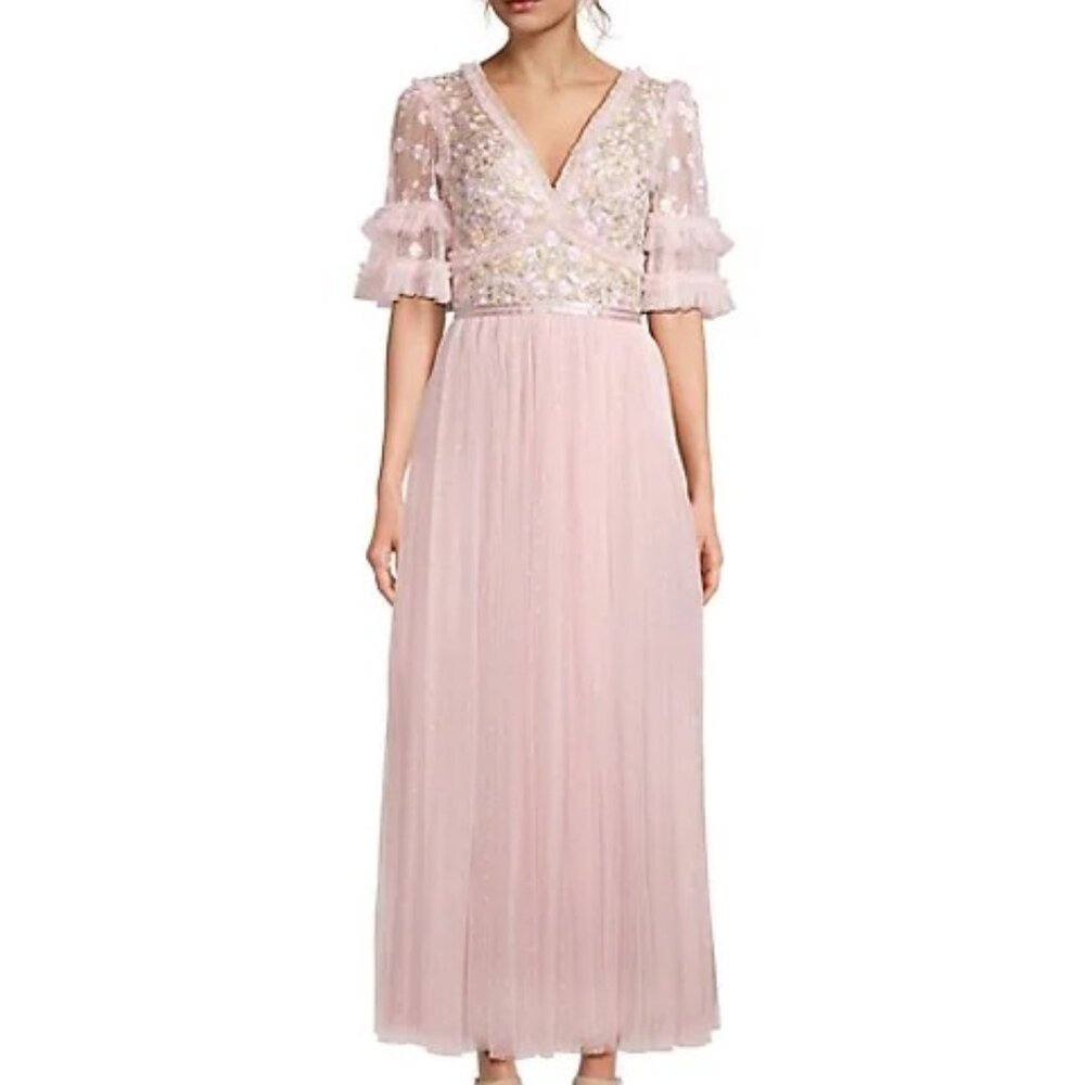 Needle & Thread ! Wildflower Ditsy Embroidered Tulle Gown (US16)